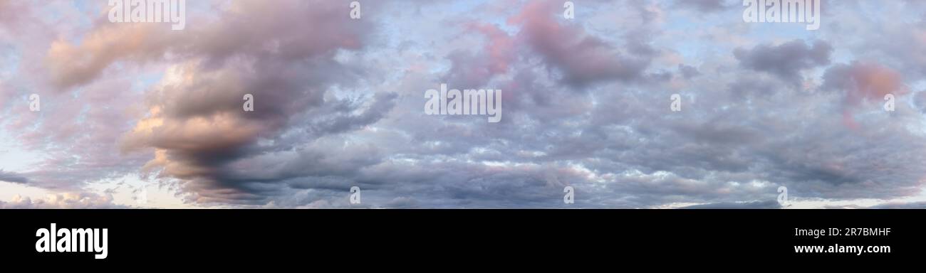 Panorama of dramatic sky background Stock Photo - Alamy