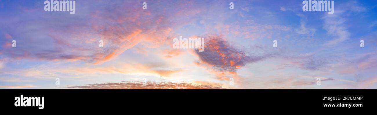 Panorama of dramatic sky background Stock Photo - Alamy