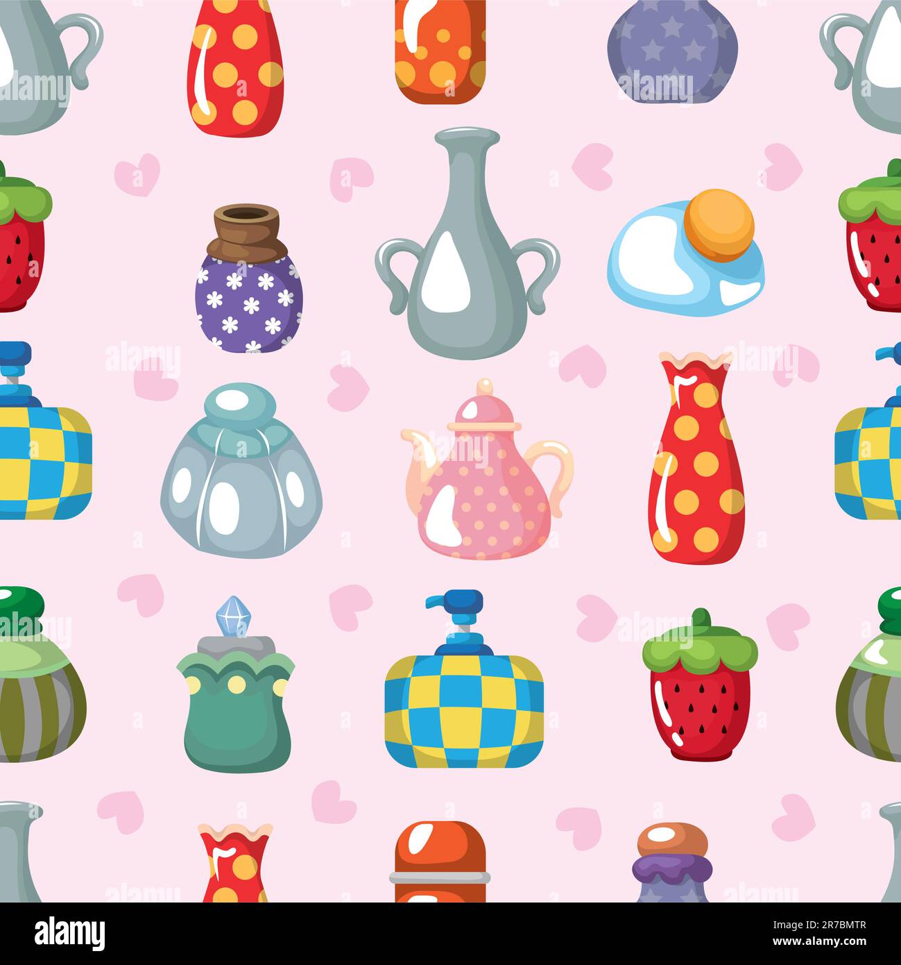 cartoon bottle seamless pattern Stock Vector Image & Art Alamy