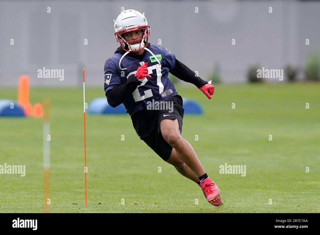 This is a 2023 photo of Myles Bryant of the New England Patriots