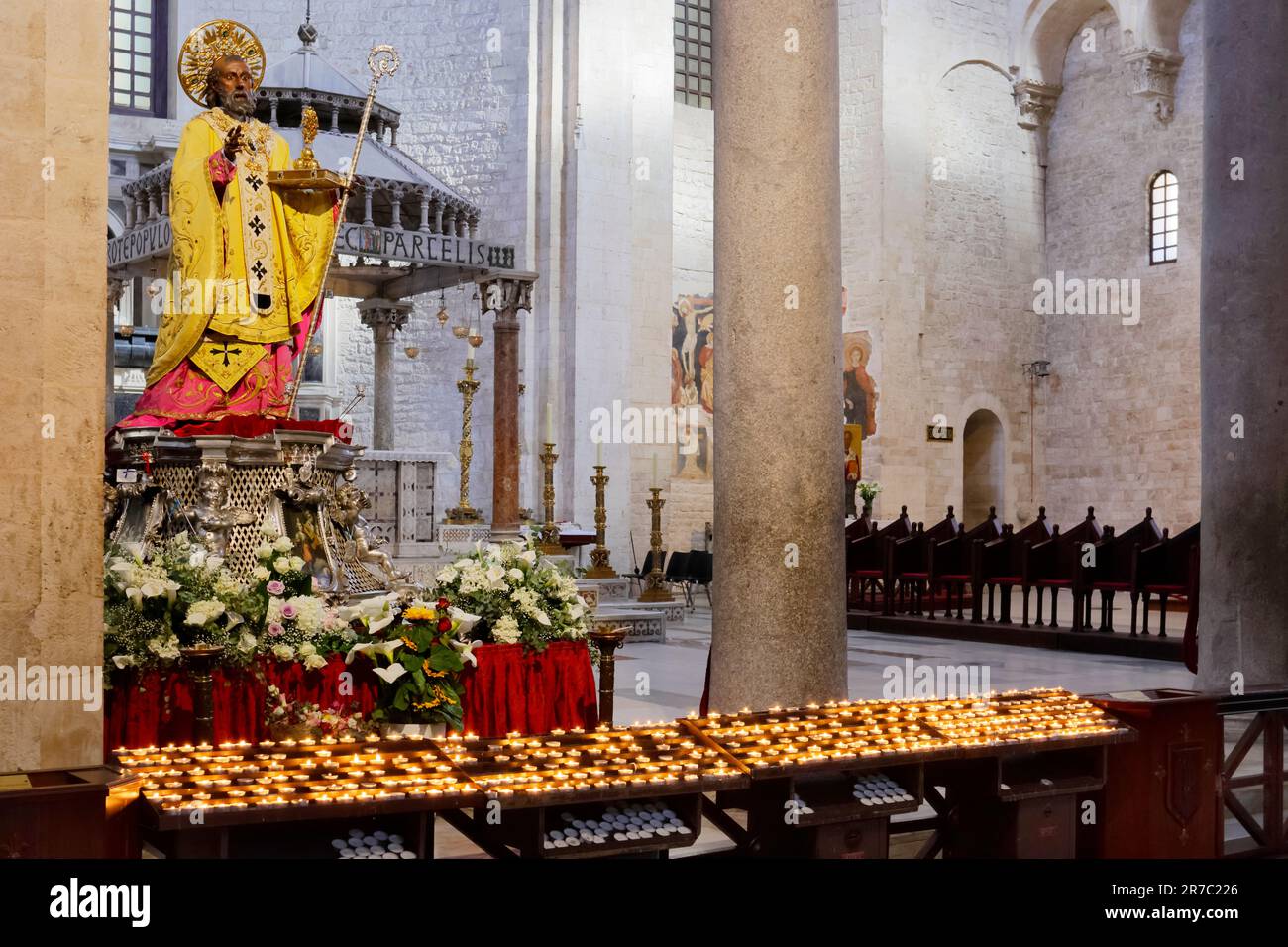 Basilica di San Nicola, Bari, during the Feast of San Nicola, 2023 Stock Photo
