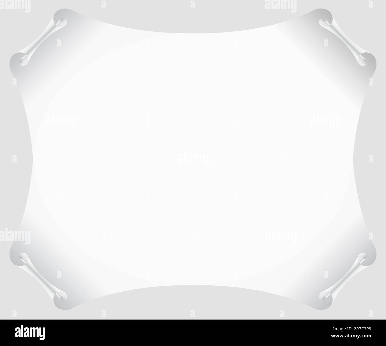 white scroll paper vector blank Stock Vector Image & Art - Alamy