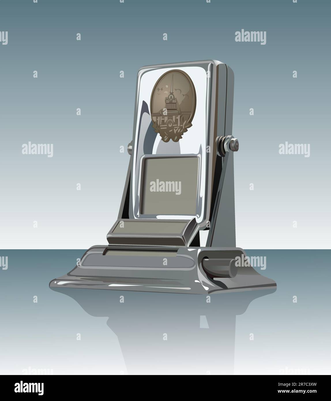 Desk metallic calendar on mirror surface Stock Vector Image & Art Alamy