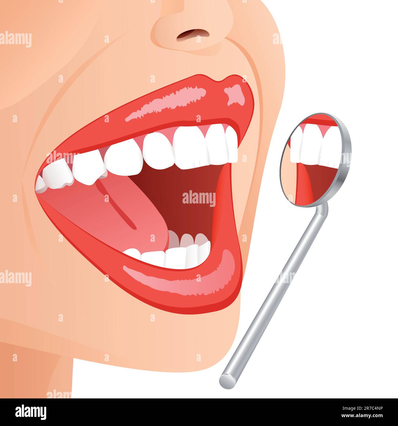 dental examination Stock Vector