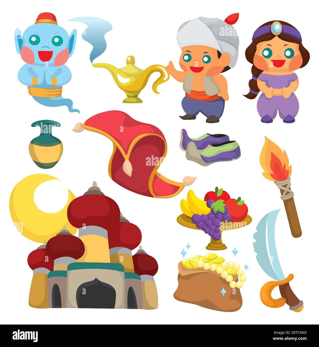 Aladdin cartoon Stock Vector Images - Alamy
