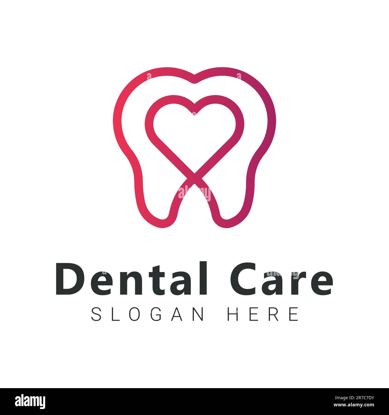 Dental Care Logo Design Dentist Clinic Dental Love Shield Tooth