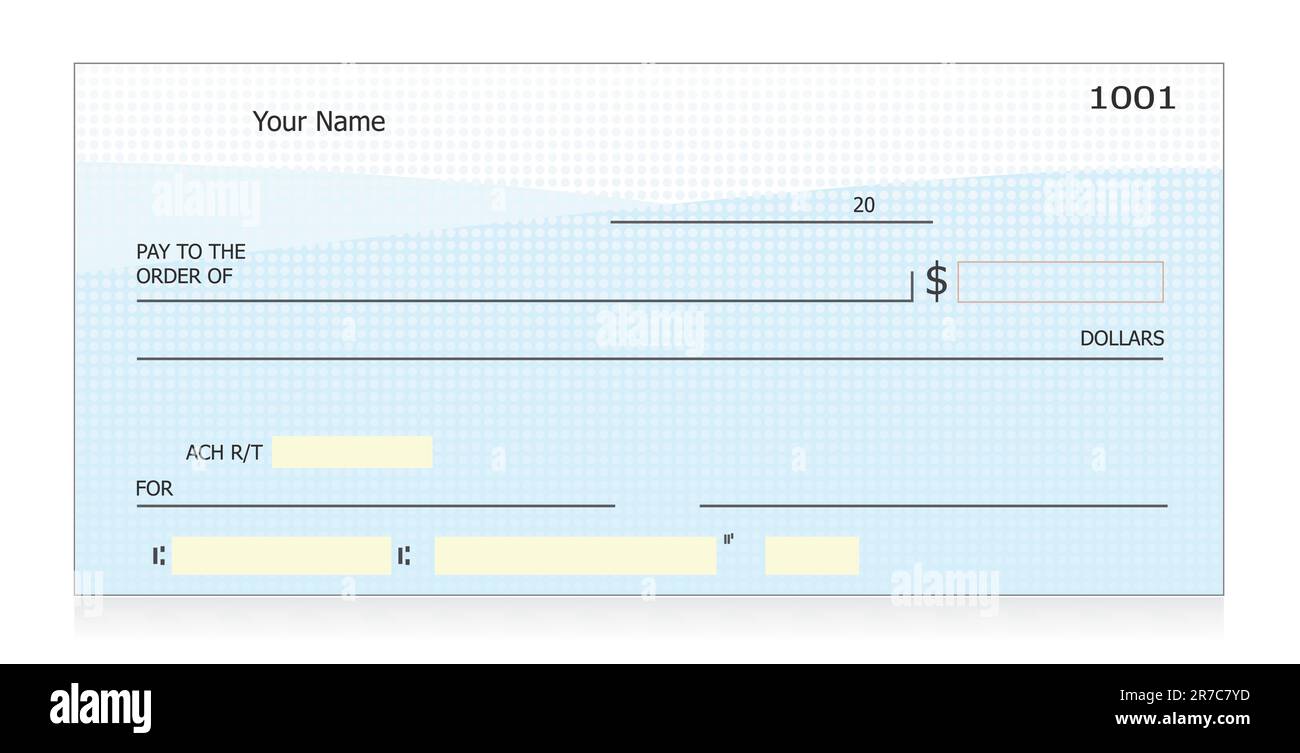 Blank check vector Stock Vector Image & Art - Alamy