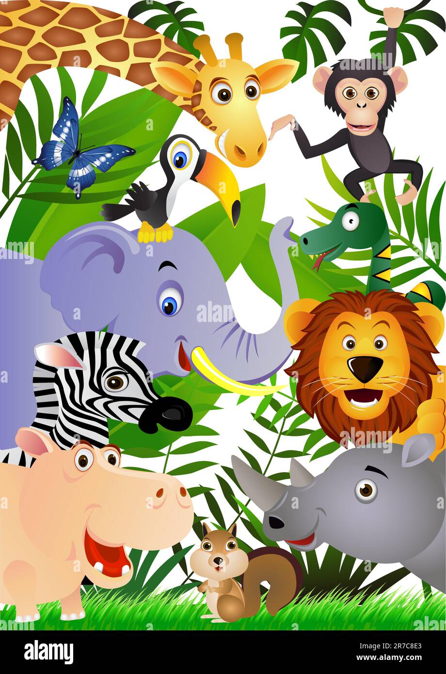 vector illustration of animal cartoon Stock Vector Image & Art Alamy