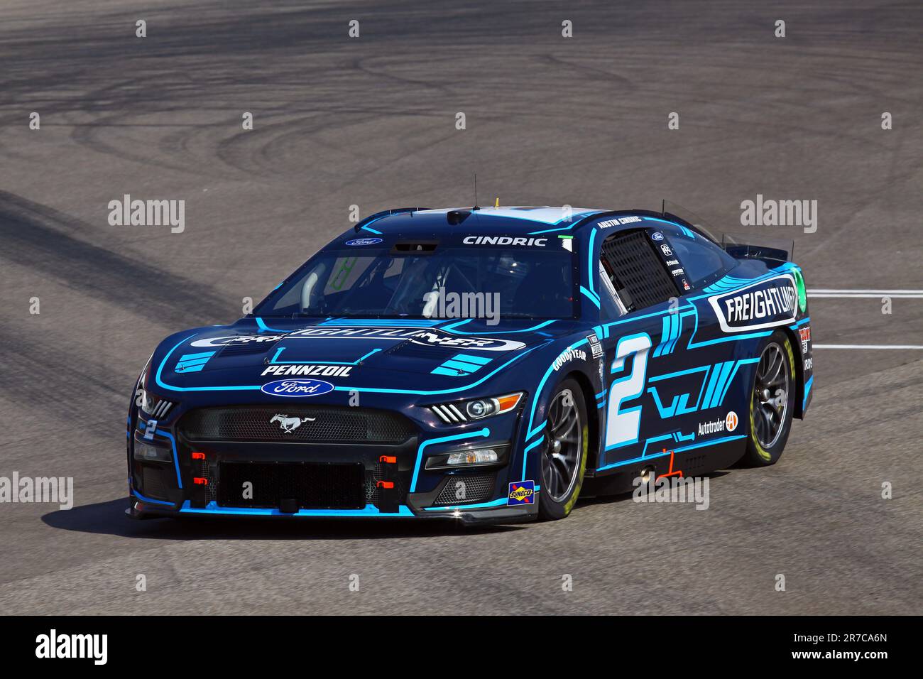 Madison, IL USA - June 4, 2023: World Wide Technology Raceway, NASCAR, 'Enjoy Illinois 300' qualifying Austin Cindric Stock Photo