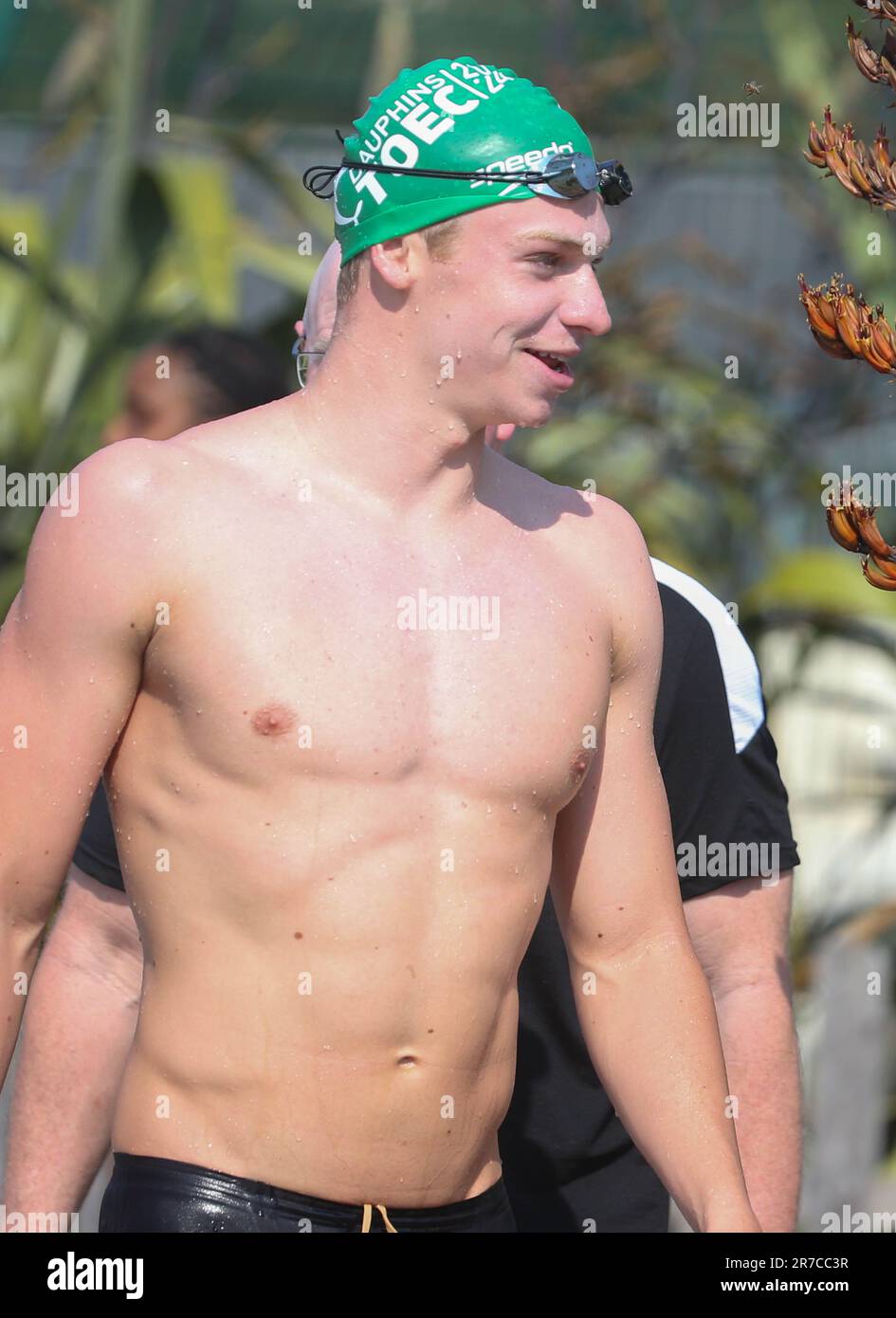 Leon Marchand during the French Elite Swimming Championships on June 14