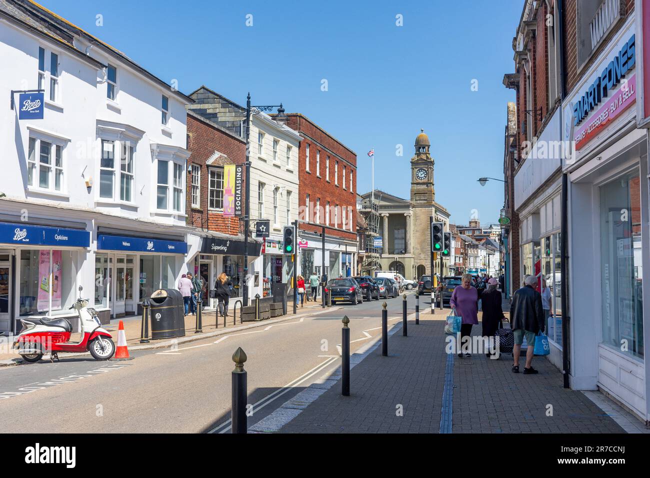 High Street, Newport, Isle of Wight, England, United Kingdom Stock