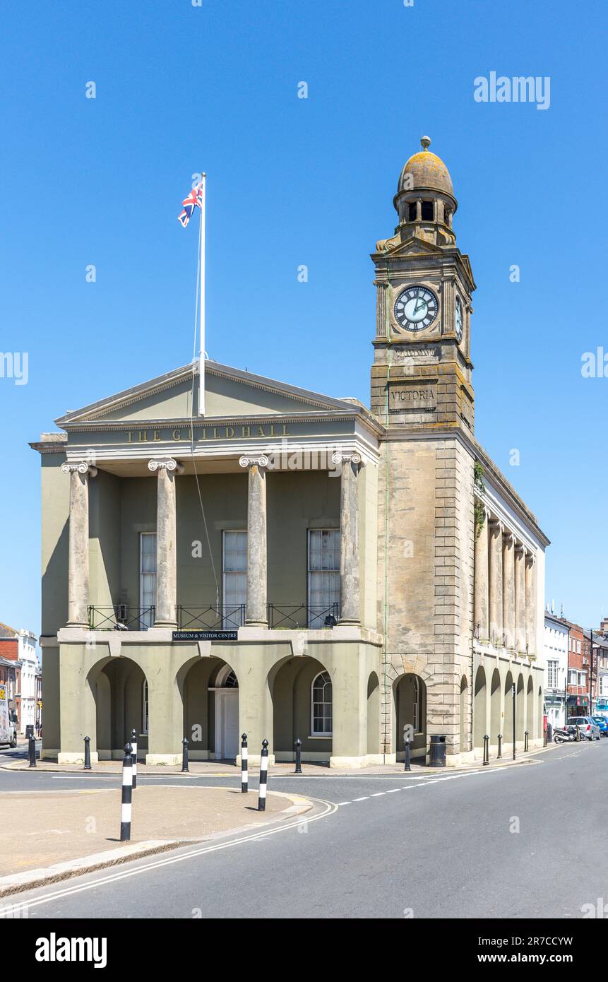 The Guildhall Museum & Visitor Centre, High Street, Newport, Isle of Wight, England, United Kingdom Stock Photo