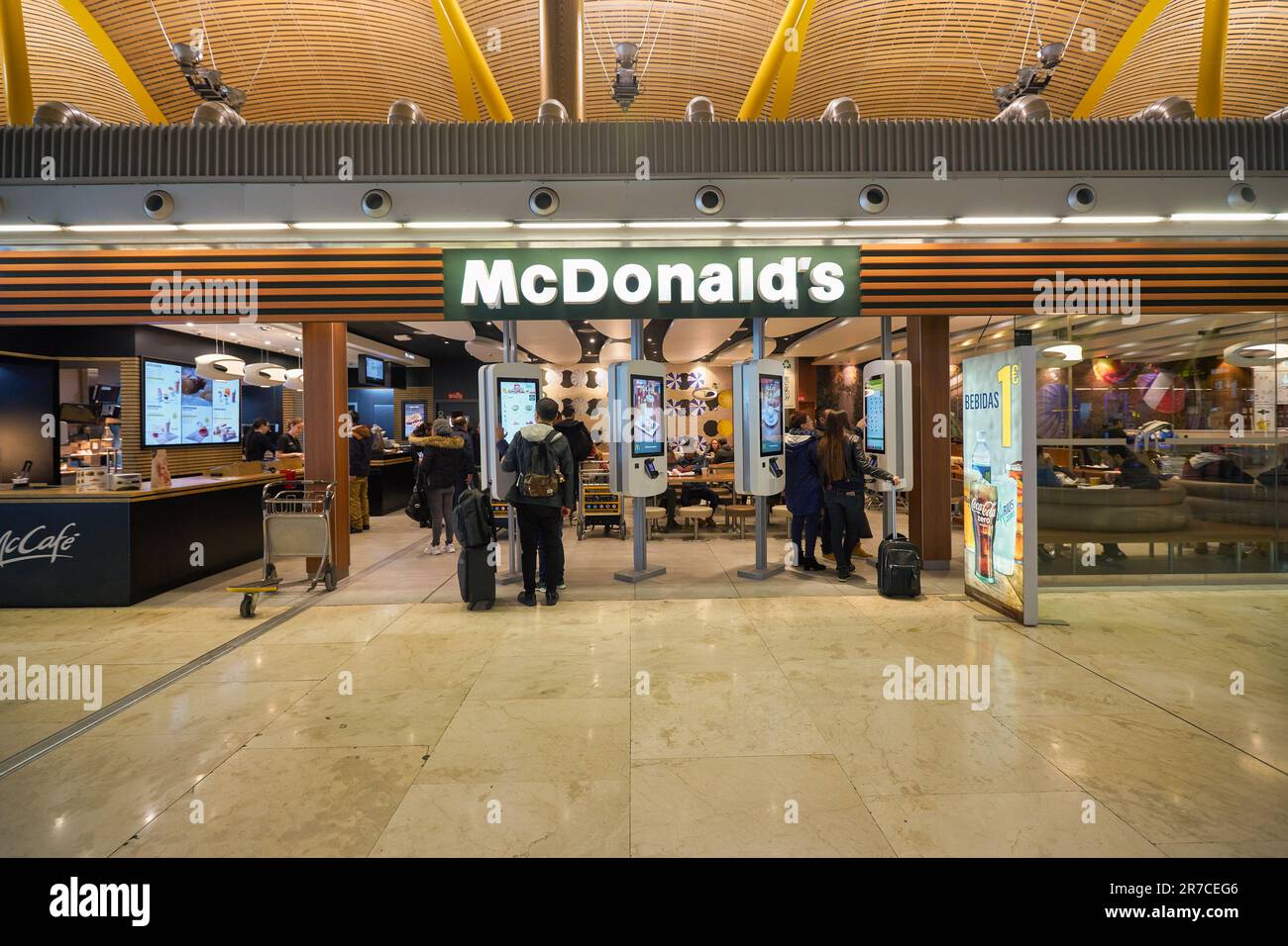 MADRID, SPAIN - CIRCA JANUARY, 2020: McDonald's fast-food restaurant at ...