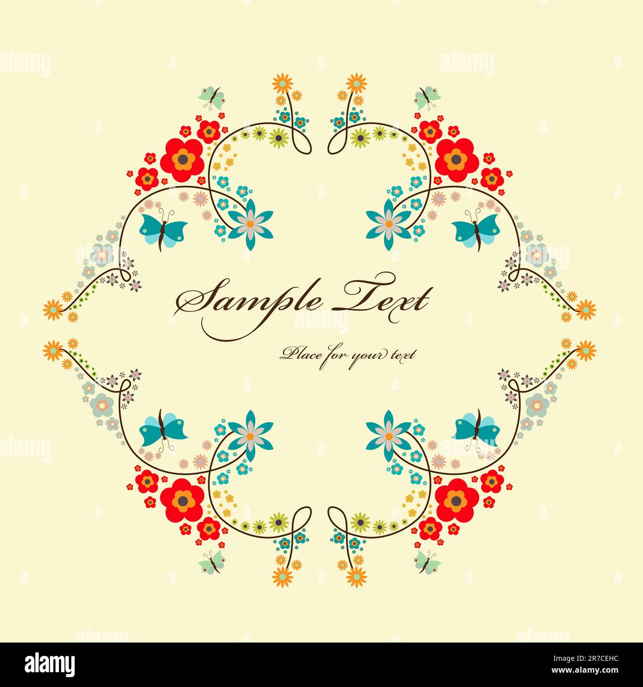 Vector floral elegant frame Stock Vector Image & Art - Alamy