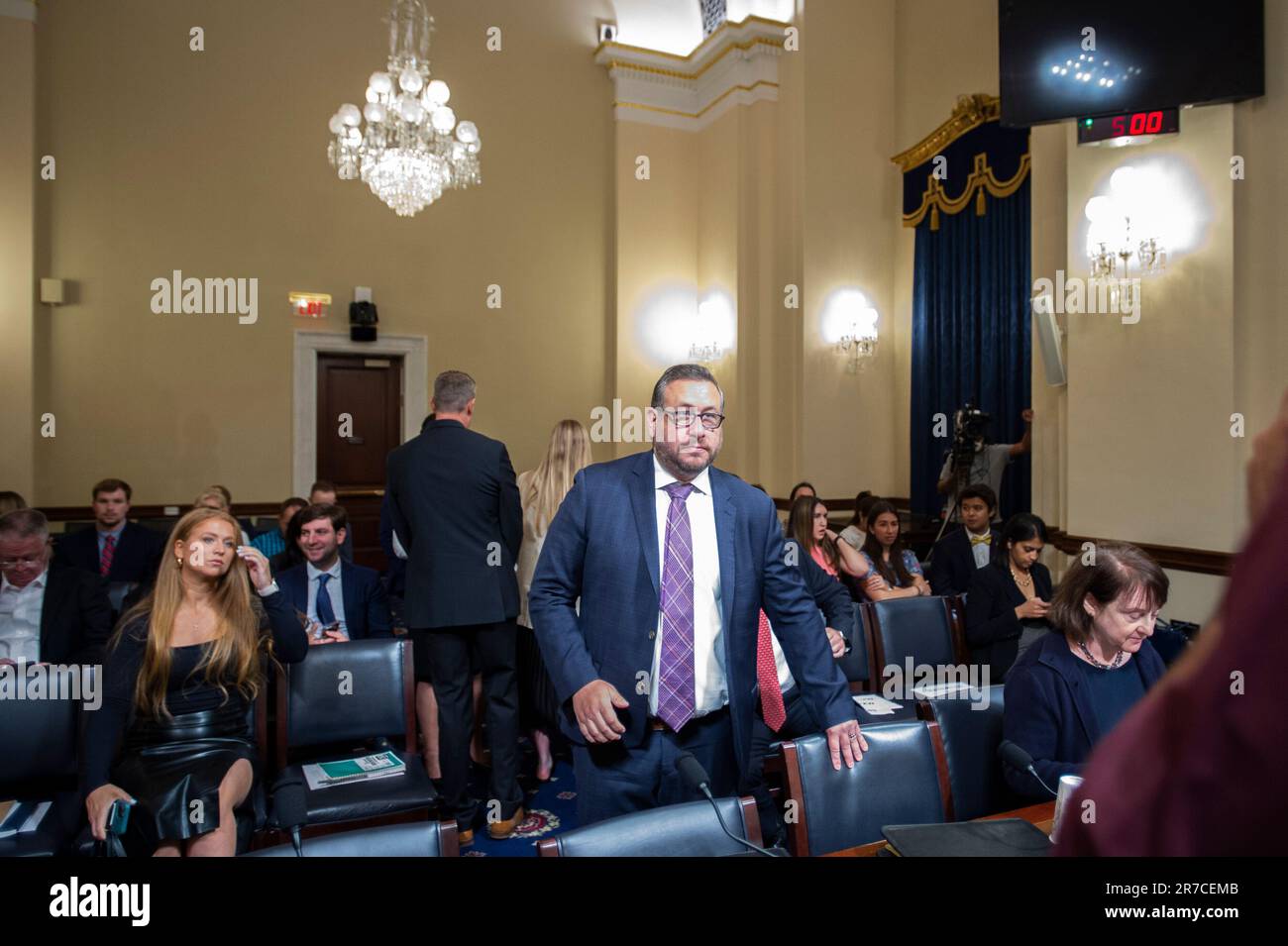 Joe Edlow, Managing Member, the Edlow Group; former Acting Director of U.S. Citizenship and Immigration Services (USCIS), U.S. Department of Homeland Security, arrives for a House Committee on Homeland Security hearing 'Open Borders Closed Case: Secretary Mayorkas Dereliction of Duty on the Border Crisis' in the Cannon House Office Building in Washington, DC, Wednesday, June 14, 2023. Credit: Rod Lamkey/CNP Stock Photo