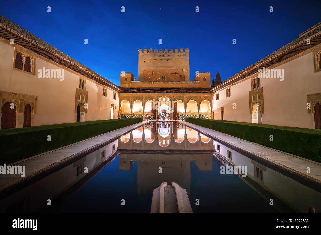 Court Of The Myrtles Patio De Los Arrayanes In Comares Palace At 