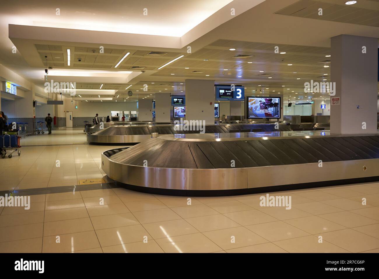 ABU DHABI, UAE CIRCA JANUARY, 2020 baggage reclaim area at Abu Dhabi International Airport