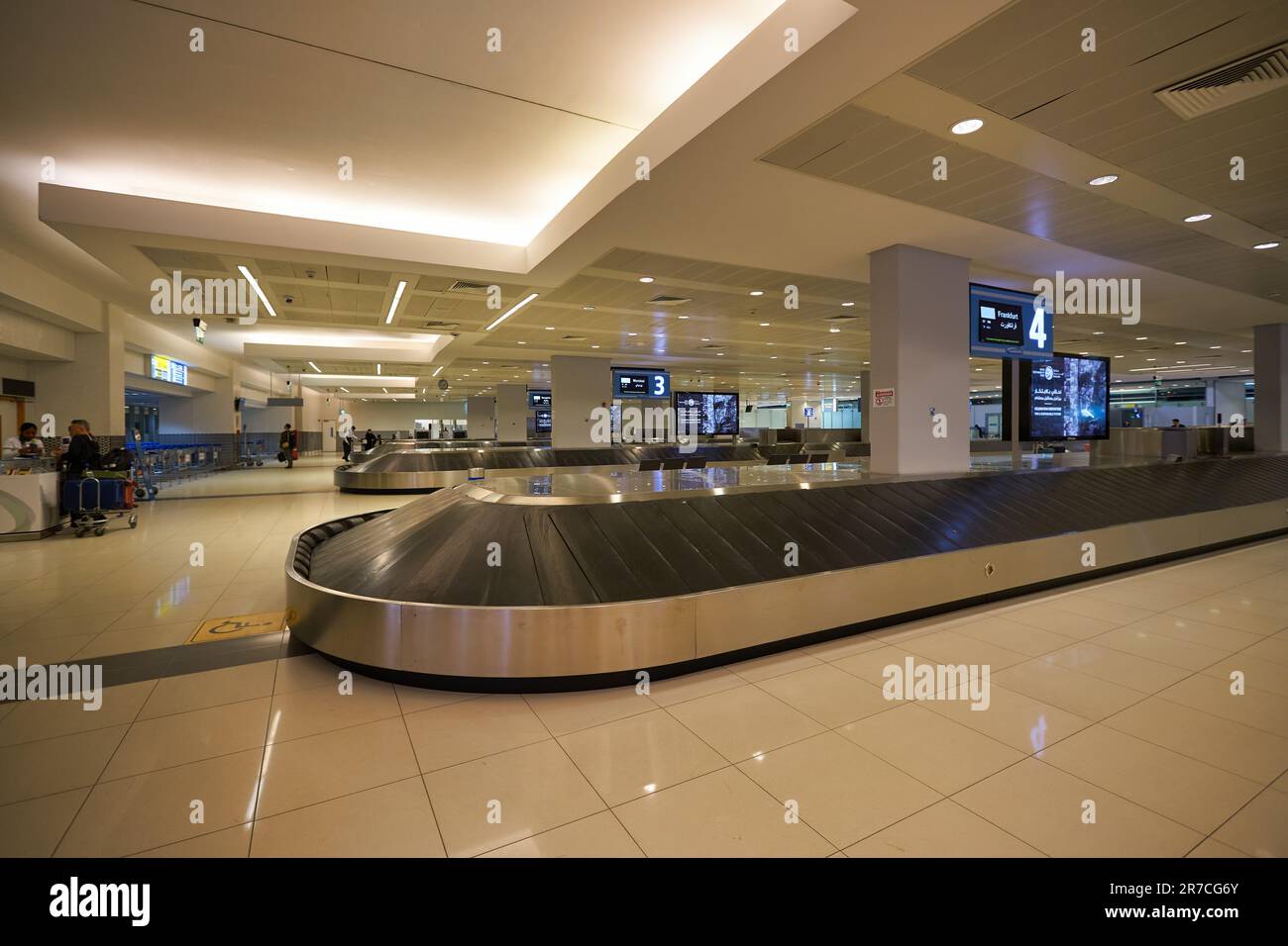ABU DHABI, UAE CIRCA JANUARY, 2020 baggage reclaim area at Abu Dhabi International Airport