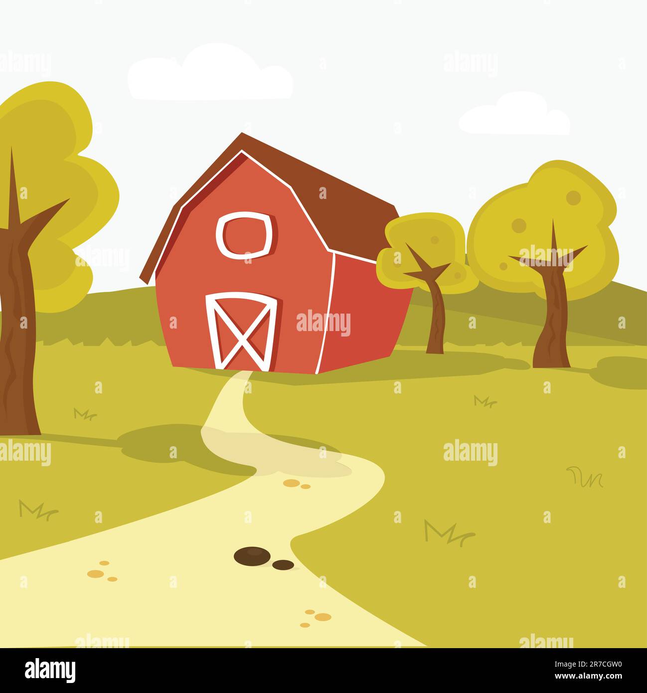 farm landscape. vector illustration Stock Vector Image & Art - Alamy