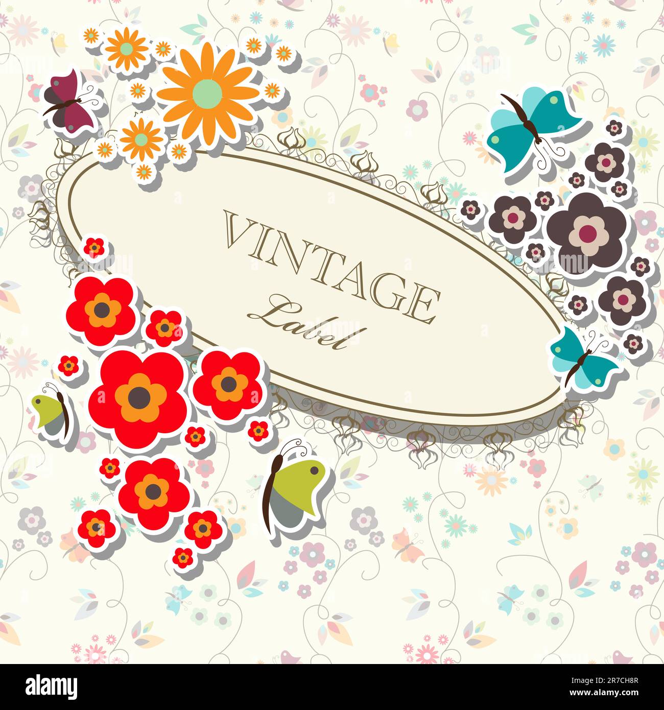 Vector floral elegant frame Stock Vector Image & Art - Alamy