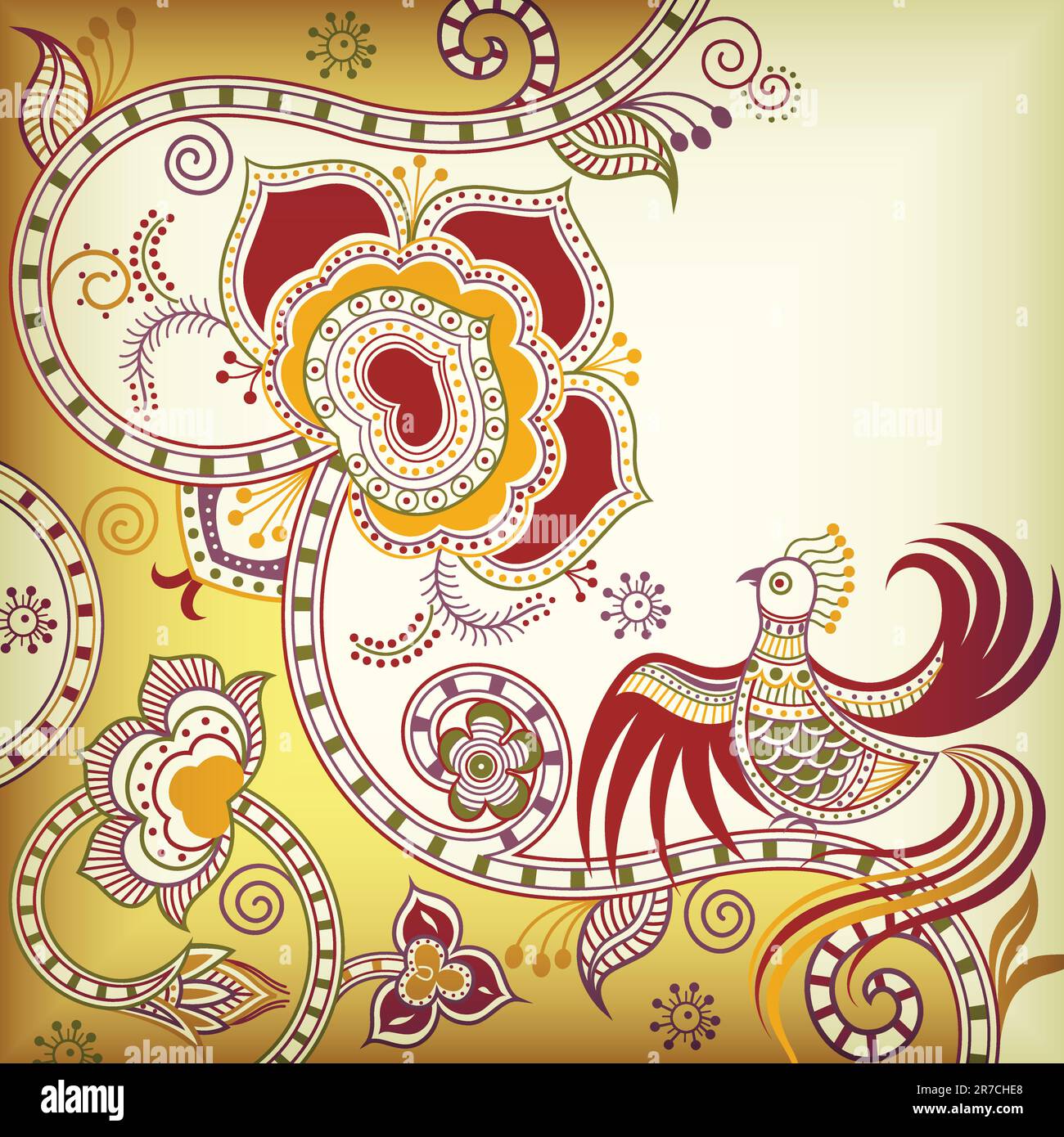 Illustration of abstract floral background Stock Vector Image & Art - Alamy