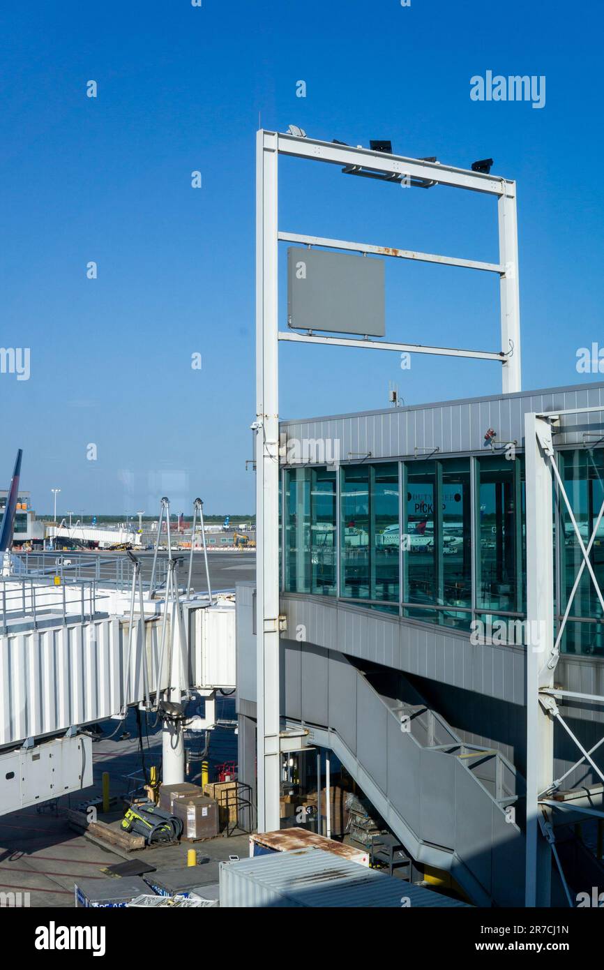 Queens, NY USA June 1, 2023 Landscape of a passenger boarding