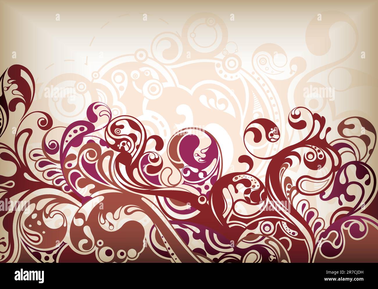 Illustration of abstract flowing scroll background Stock Vector Image ...