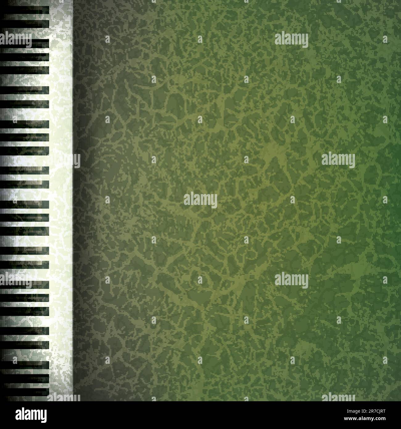 abstract grunge music background with piano keys on green Stock Vector ...
