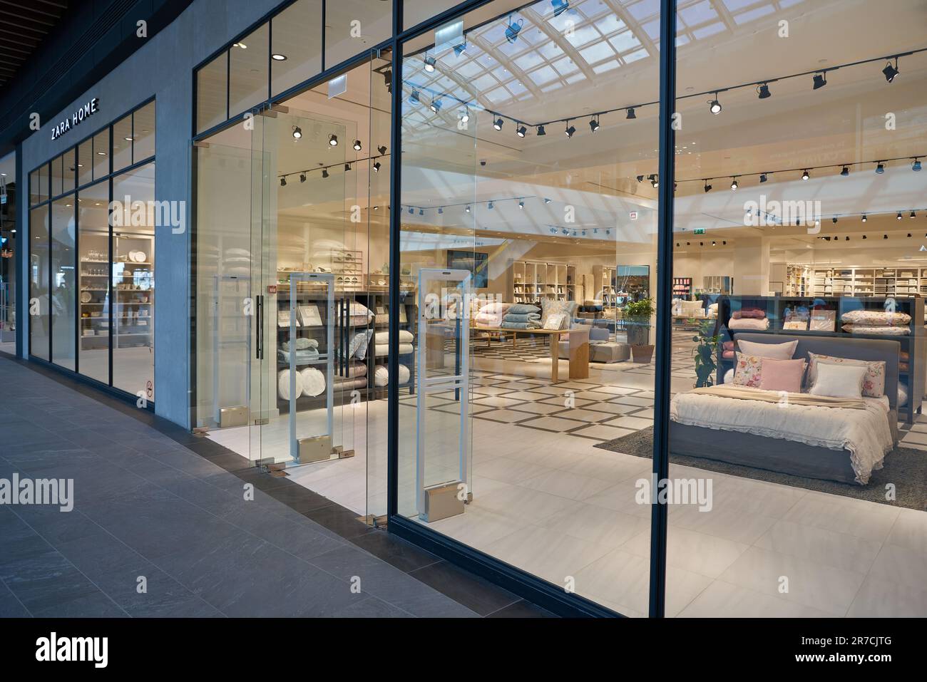 MOSCOW, RUSSIA CIRCA SEPTEMBER, 2019 entrance to Zara Home store at Salaris shopping mall in