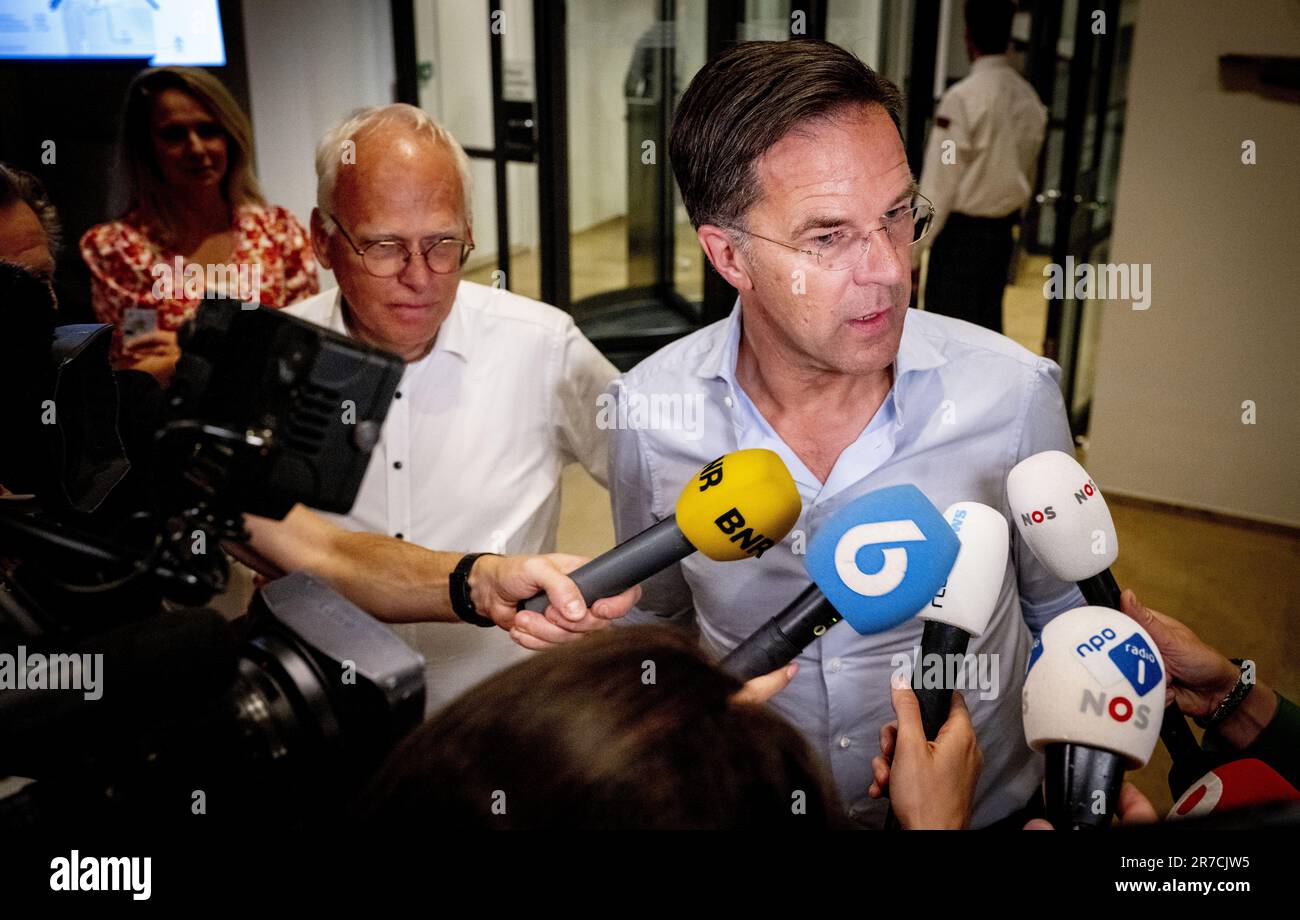 Mark Rutte Meat THE HAGUE - Prime Minister Mark Rutte and Minister Piet Adema ...