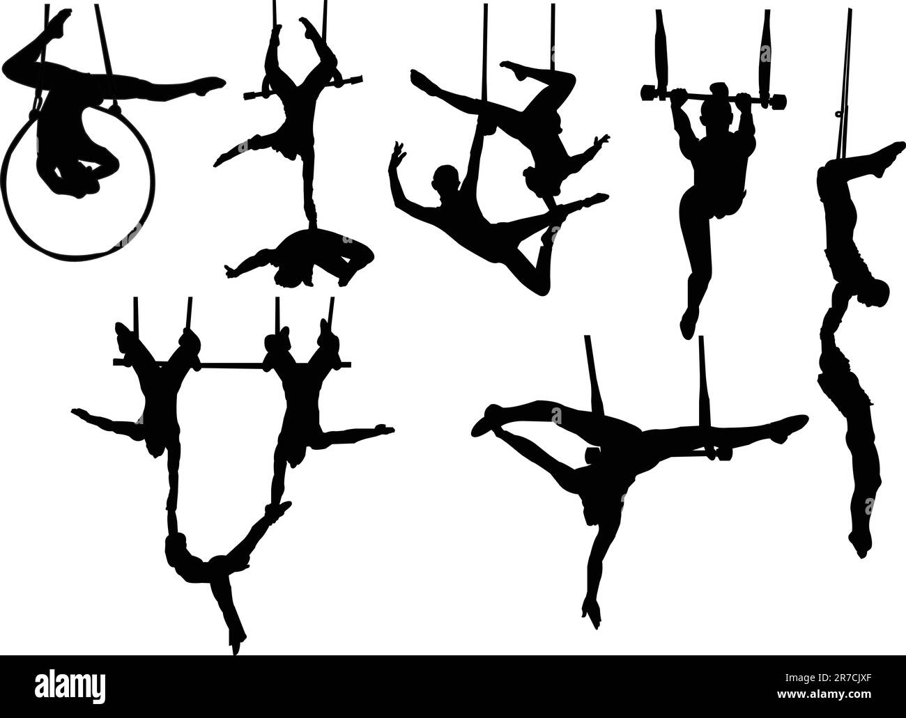 trapeze artists collection vector Stock Vector Image & Art Alamy