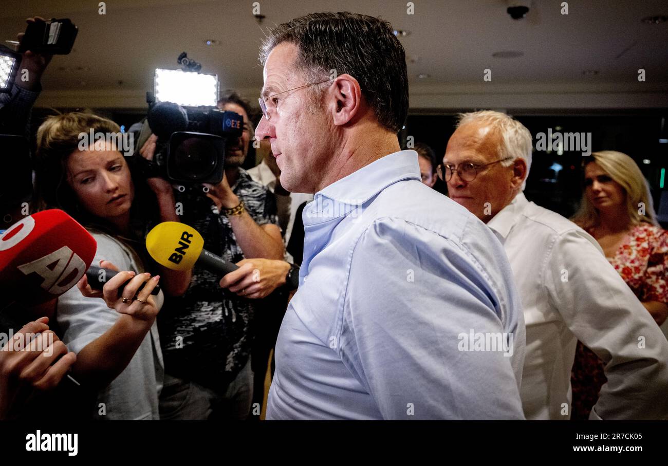 Mark Rutte Meat THE HAGUE - Prime Minister Mark Rutte and Minister Piet Adema ...