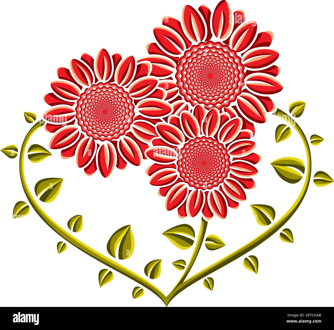 Loving family concept - mother, father and child illustrated like ...