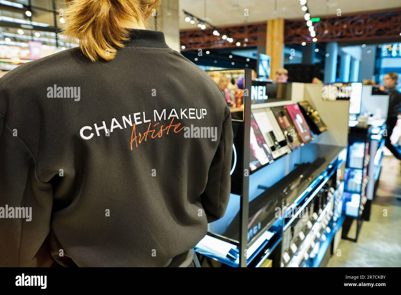 Chanel cosmetics boutique store hi-res stock photography and