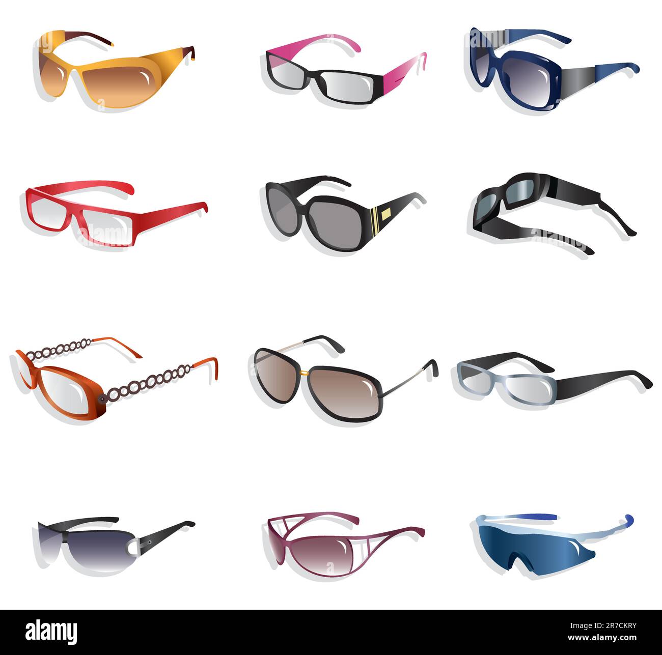 cartoon Glasses icon Stock Vector Image & Art Alamy