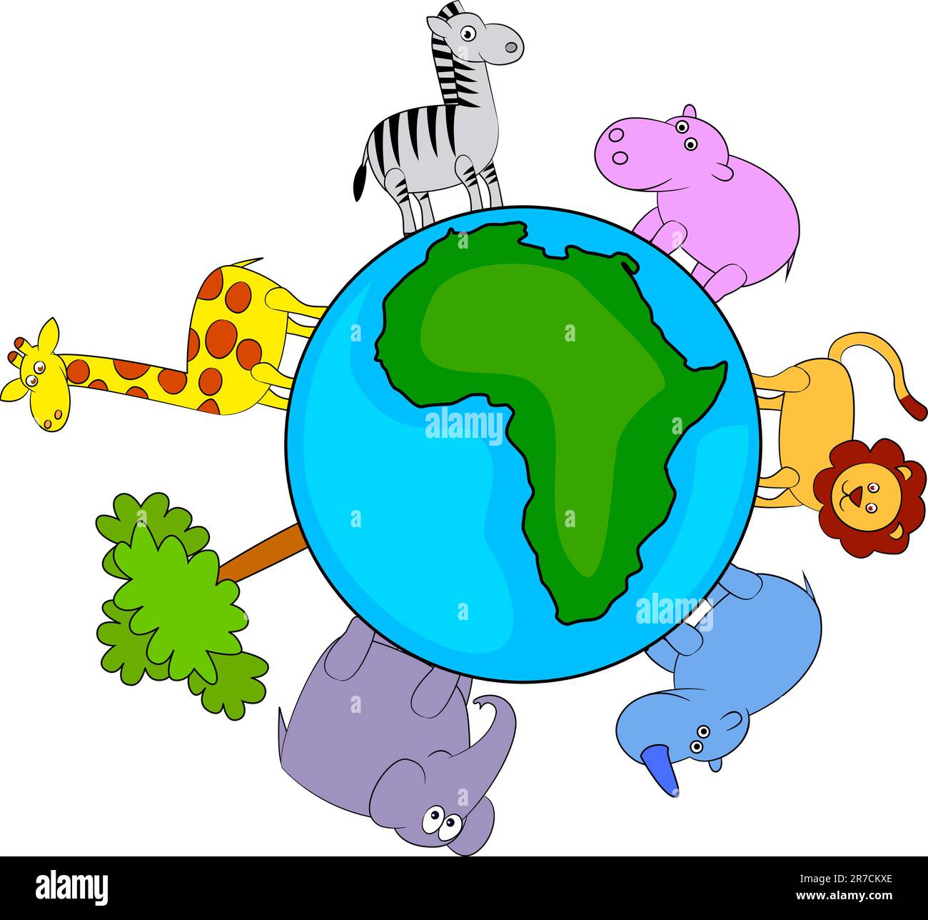 vector illustration of animal cartoon Stock Vector Image & Art - Alamy