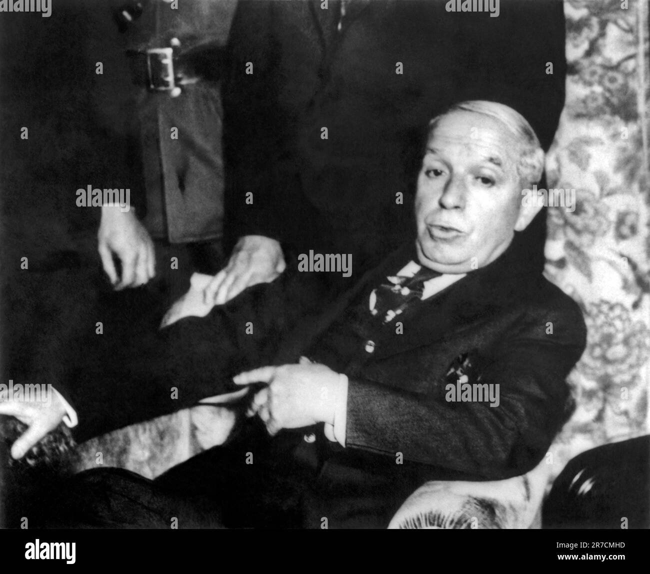 Boston, Massachusetts: October 7, 1934. Charles Ponzi in his cabin 