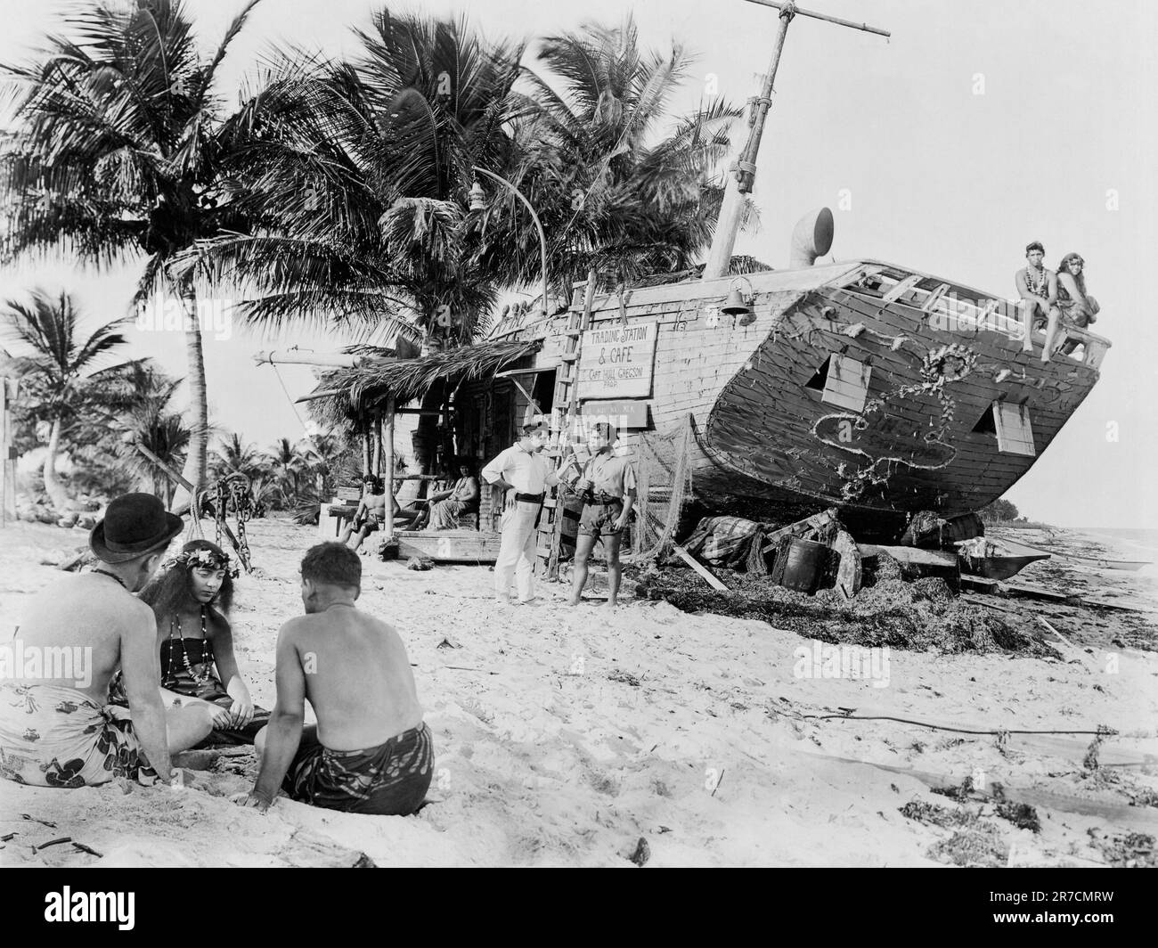 Cuba, 1923. A scene from the film, “Where the Pavement Ends”, directed ...