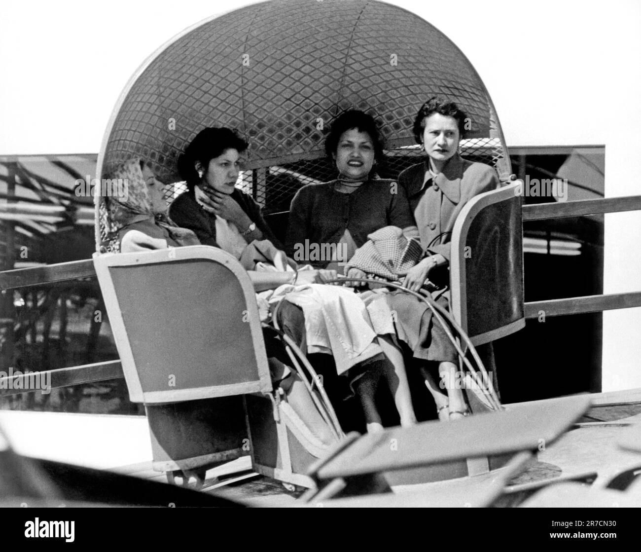 San Francisco, California: c. 1955. Four decidedly unenthusiastic women ...