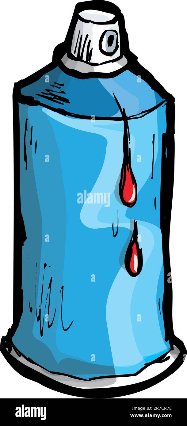 Can red paint on Stock Vector Images - Alamy
