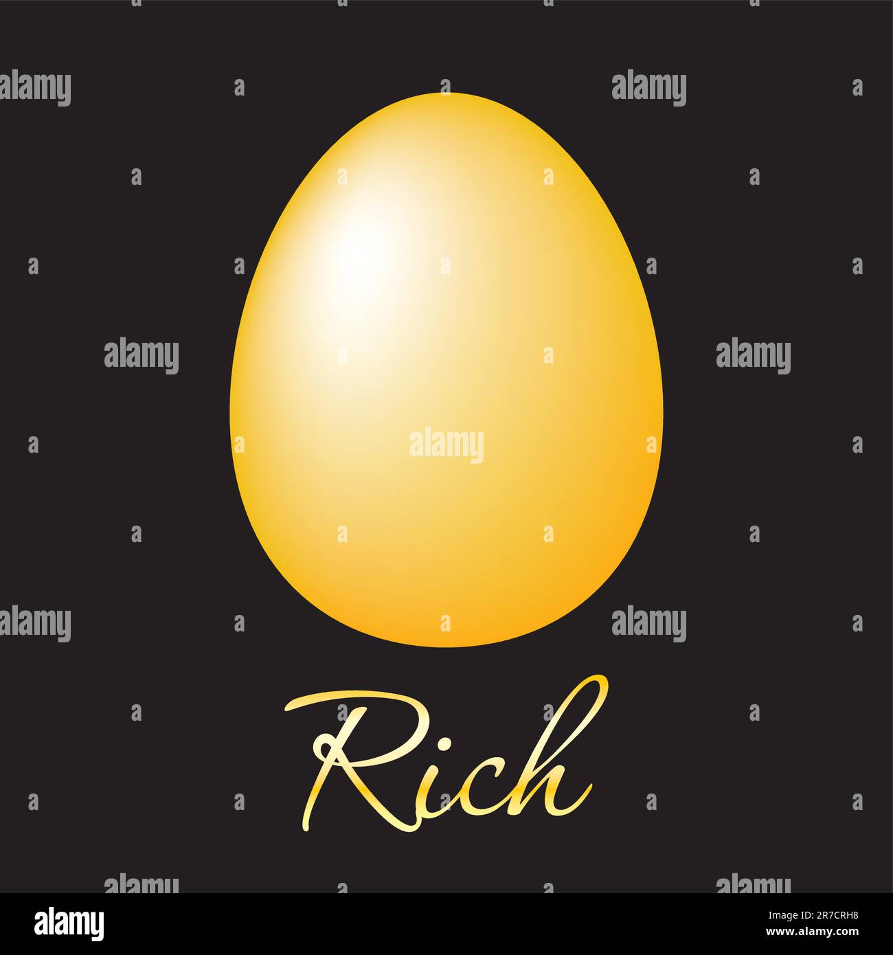 Golden egg - a symbol of wealth, luxury, affluence and stability Stock ...