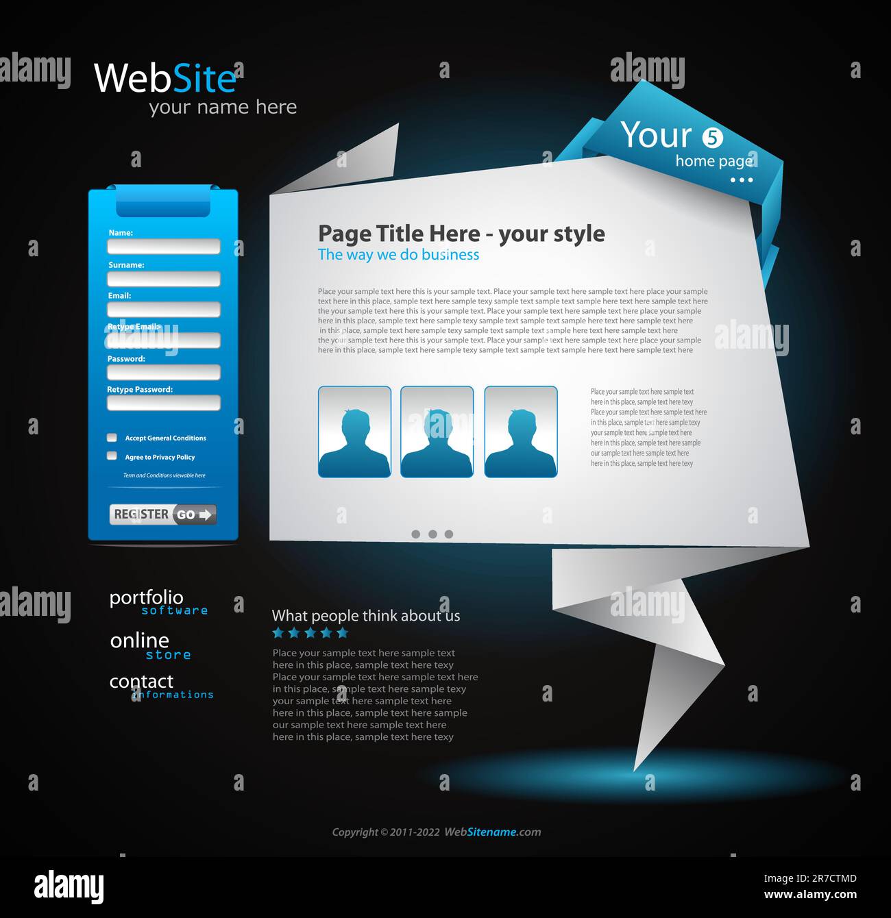 Origami Website - Elegant Design for Business Presentations. Every ...