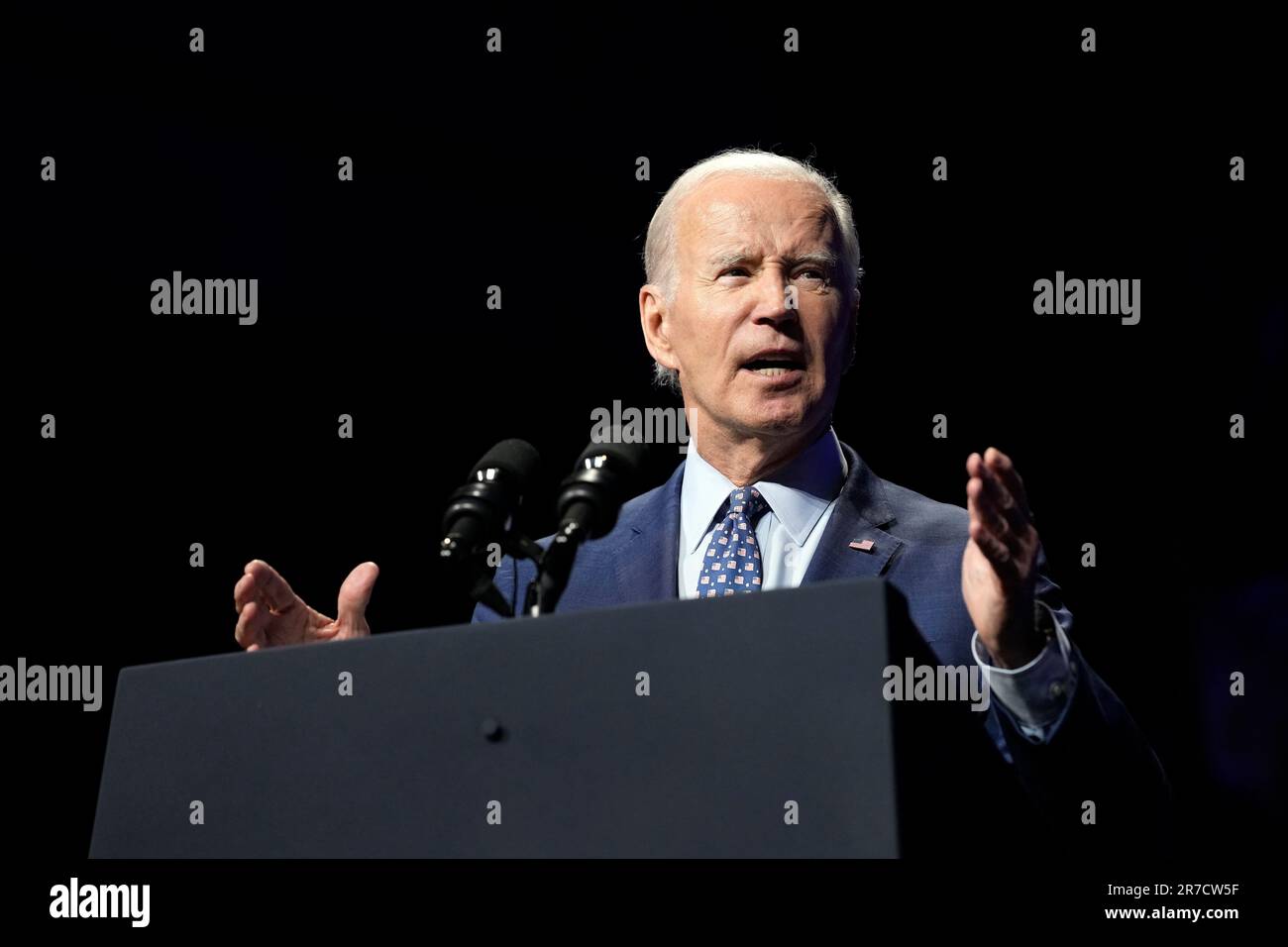 President Joe Biden speaks at the League of Conservation Voters annual ...