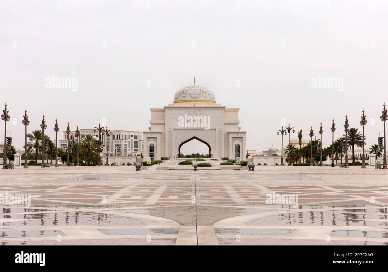Qasr Al Watan Presidential Palace exterior Abu Dhabi  Abu Dabi, UAE Stock Photo