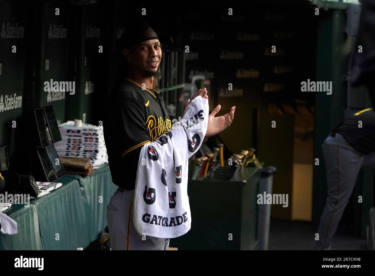 Pittsburgh Pirates starting pitcher Osvaldo Bido delivers during the first  inning of a baseball game against the Milwaukee Brewers in Pittsburgh,  Friday, June 30, 2023. (AP Photo/Gene J. Puskar Stock Photo - Alamy