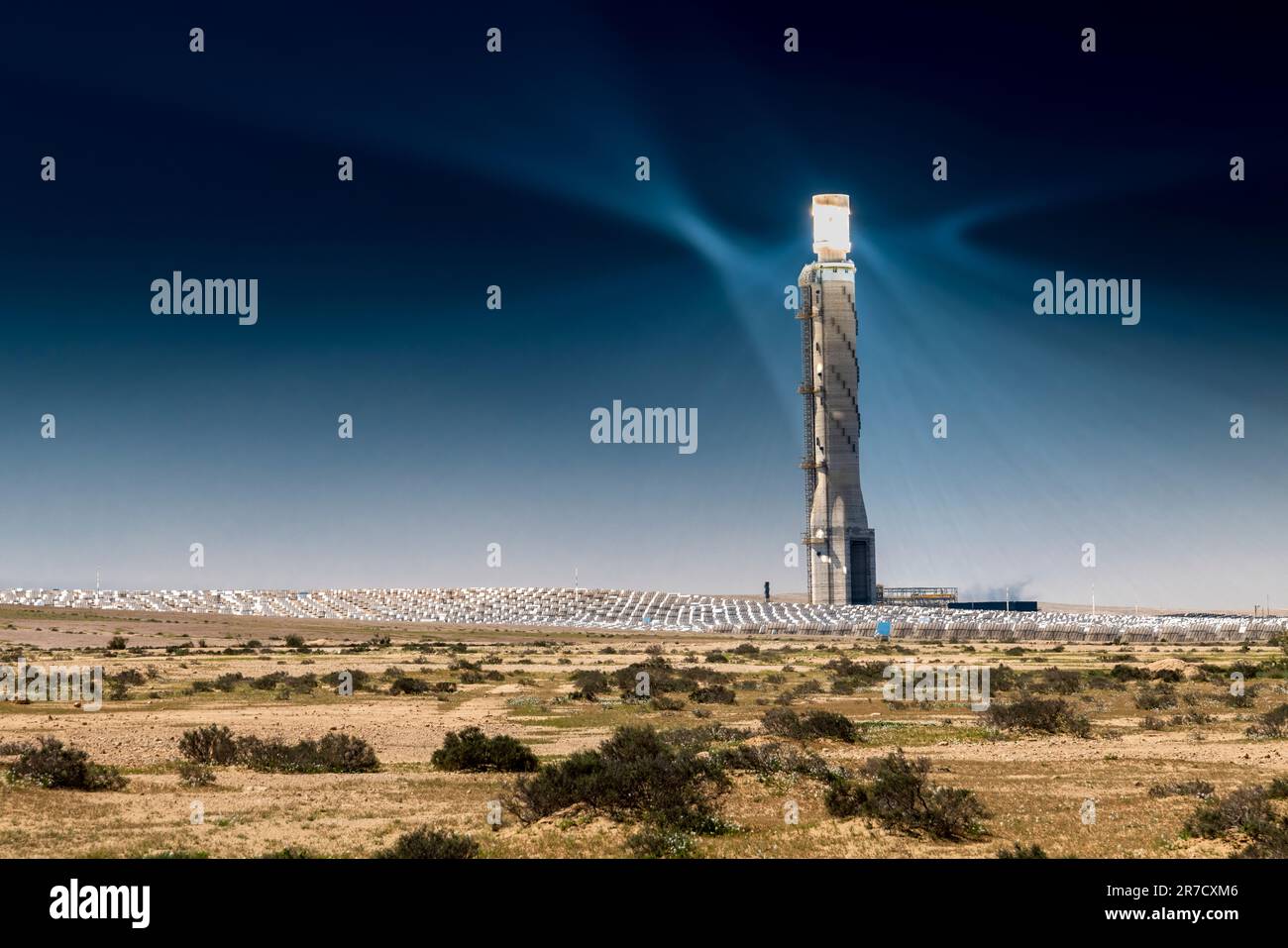 ASHALIM THERMO-SOLAR POWER STATION (2019) ASHALIM NEGEV ISRAEL Stock Photo