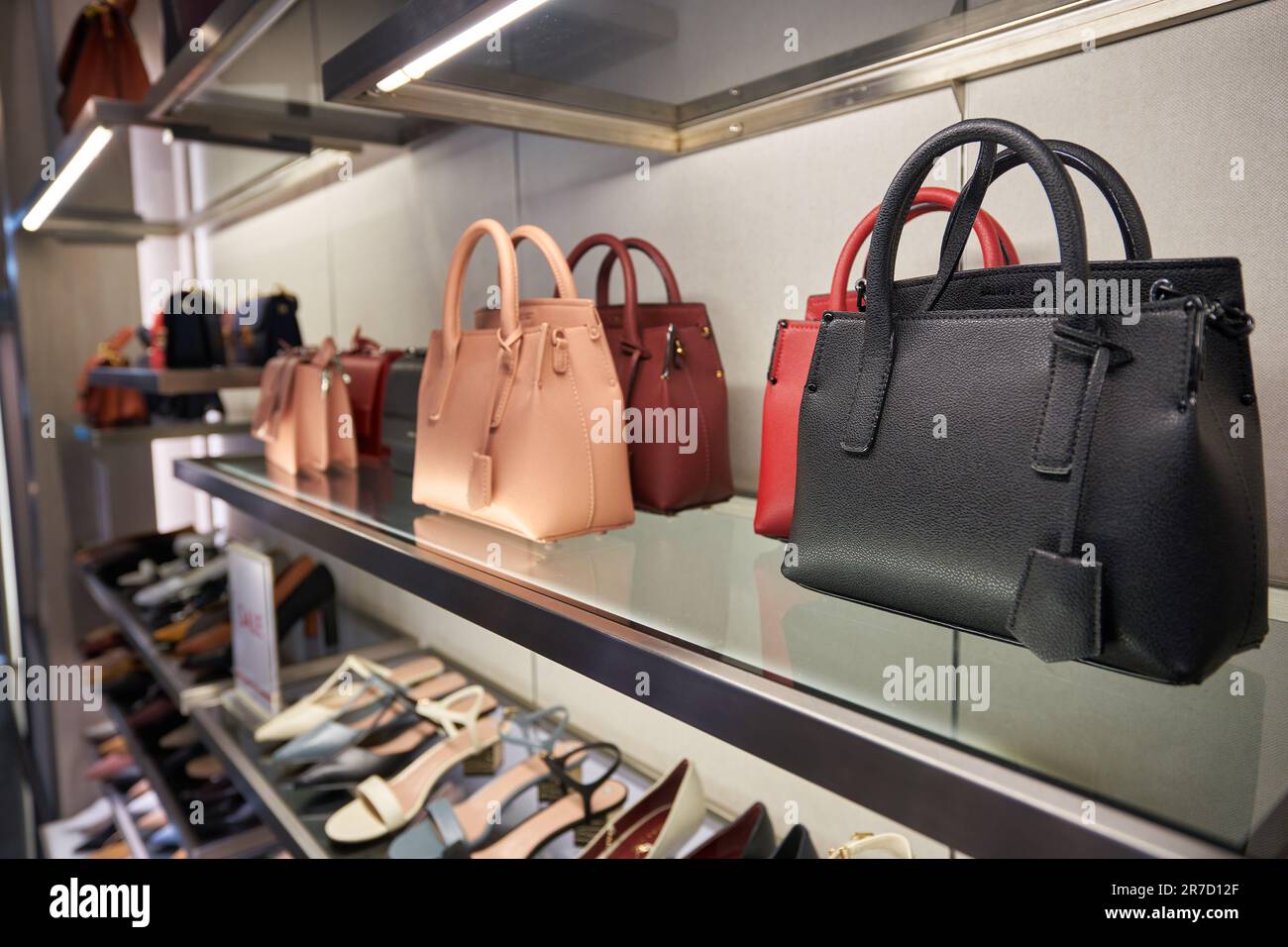 BANGKOK THAILAND CIRCA JANUARY 2020 bags displayed at Charles and Keith store in Siam Center shopping centre Stock Photo Alamy
