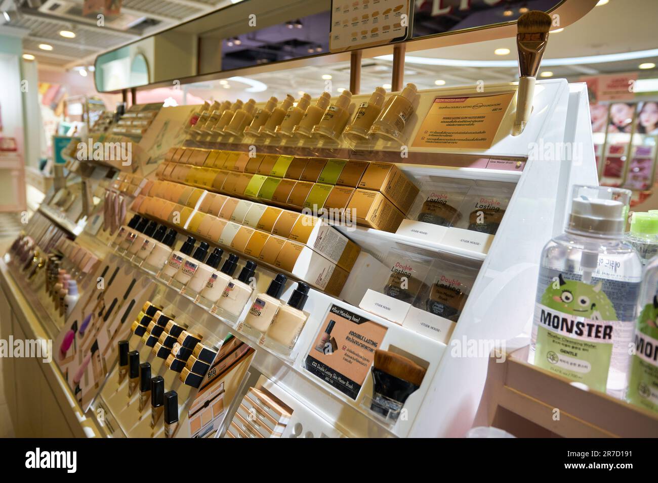 BANGKOK, THAILAND - CIRCA JANUARY, 2020: cosmetic products displayed at