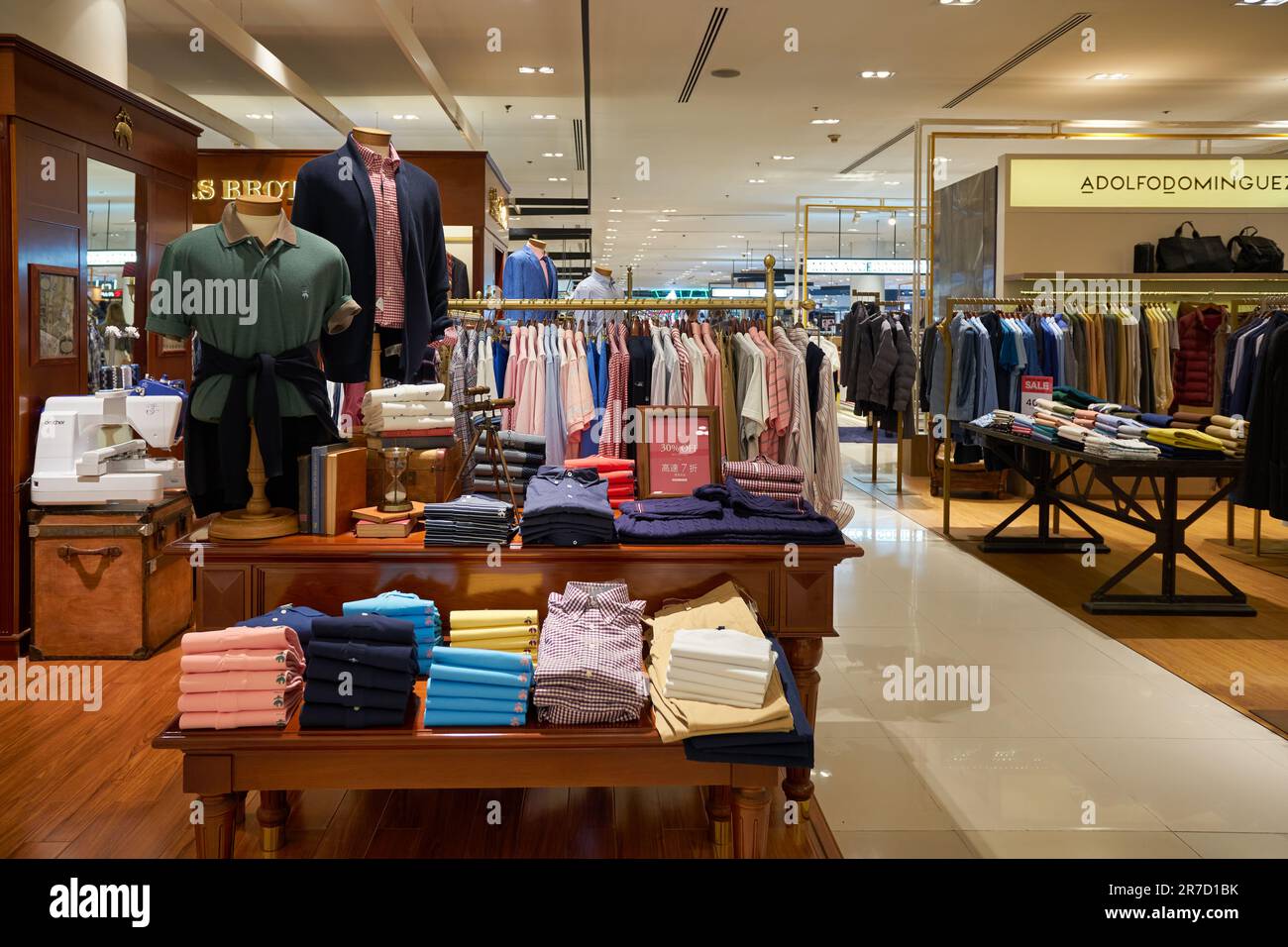 BANGKOK, THAILAND CIRCA JANUARY, 2020 Brooks Brothers apparel