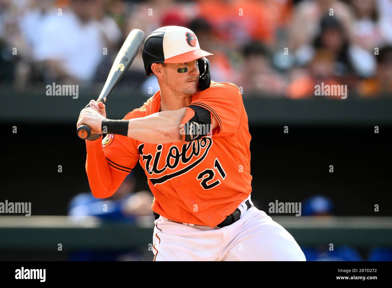 Baltimore Orioles' Cedric Mullins in action during a baseball game against  the Tampa Bay Rays, Wednesday, May 10, 2023, in Baltimore. (AP Photo/Nick  Wass Stock Photo - Alamy